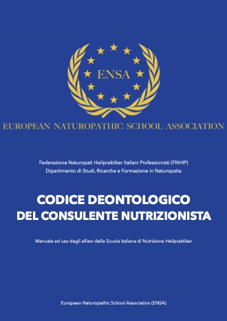 Codice deontologico dei consulenti nutrizionali naturopatici